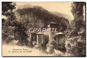 Carte Postale Ancienne Gorges Du Tarn Château De La Caze