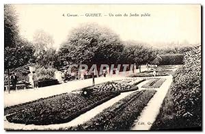 Carte Postale Ancienne Gueret Un Coin du Jardin Public