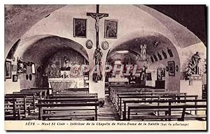Carte Postale Ancienne Sete Mont St Clair Intérieur De La Chapelle De Notre Dame De La Salelle