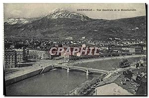 Carte Postale Ancienne Grenoble vue générale Et Le Moucherotte