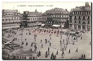 Carte Postale Ancienne Angers Place Raillement