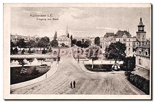Carte Postale Ancienne Mulhausen Eingang Zur Stadt