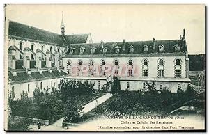 Carte Postale Ancienne Abbaye De La Grande Trappe Cloître et cellules des retraitants