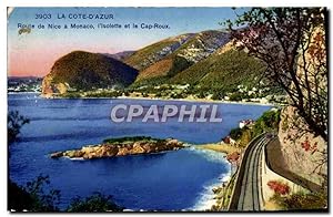 Image du vendeur pour Carte Postale Ancienne La Cote D'Azur Route De Nice A Monaco I'Isolette Et Le Cap Roux mis en vente par CPAPHIL