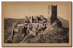 Carte Postale Ancienne Ribeauville Le château St Ulrich