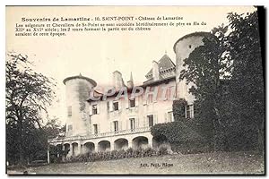 Carte Postale Ancienne Saint Point Château de Lamartine