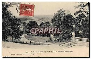 Carte Postale Ancienne Villeneuve Saint Georges Panorama Vers Ablon