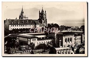 Carte Postale Moderne Lausanne La Cathédrale Et I'Universite