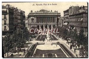 Carte Postale Ancienne Marseille Place De La Bourse
