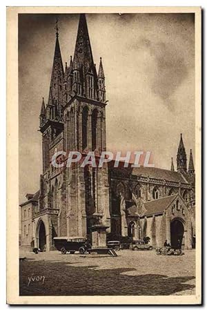 Carte Postale Ancienne Saint Pol De Leon La basilique AncienneCathédrale