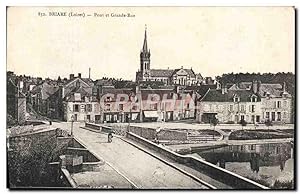 Carte Postale Ancienne Briare Pont et Grande Rue