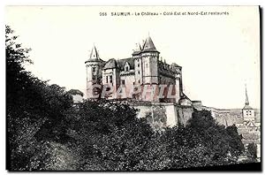 Carte Postale Ancienne Saumur Le Château Cote Est Et Nord Est Restaures