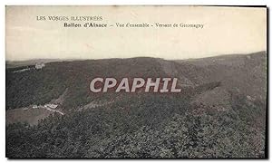 Carte Postale Ancienne Bailon D'Alsace vue d'ensemble Versant du Giromagny