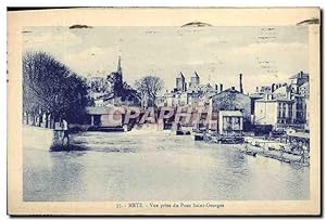 Carte Postale Ancienne Metz vue prise du Pont Saint Georges