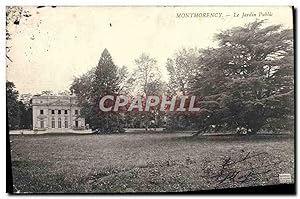 Carte Postale Ancienne Montmorency Le Jardin Public