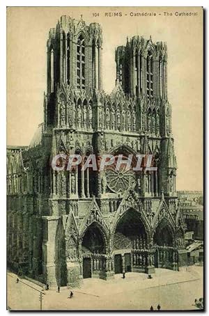 Carte Postale Ancienne Reims Cathédrale