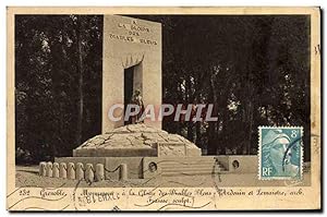 Image du vendeur pour Carte Postale Ancienne Grenoble Monument A la gloire des diables Bleus Militaria mis en vente par CPAPHIL