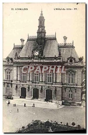Carte Postale Ancienne Levallois L'Hôtel de Ville