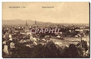 Carte Postale Ancienne Mulhausen Gesamtansicht