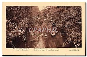 Carte Postale Ancienne Le Courant d'Huchet Le pont des ecureuils