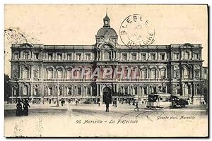 Carte Postale Ancienne Marseille La préfecture Tramway