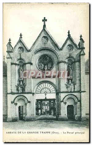 Carte Postale Ancienne Abbaye De La Grande Trappe Le Portail principal