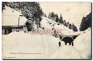 Carte Postale Ancienne Bussang Le Tunnel en hiver