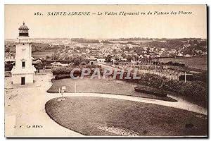 Carte Postale Ancienne Sainte Adresse Le Vallon d'Ignauval vu du Plateau des phares