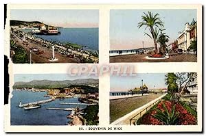 Carte Postale Ancienne Nice Souvenir