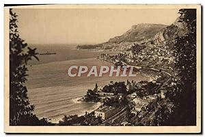 Carte Postale Ancienne Monaco Le Cap d'Ail vue générale