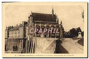 Carte Postale Ancienne Thouars La Chapelle et le Château Caveau des Ducs de la Tremoille