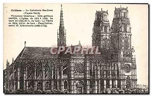 Carte Postale Ancienne Orleans La Cathédrale Ste Croix