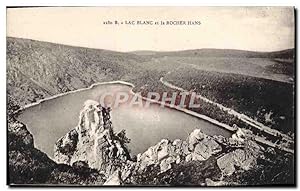 Carte Postale Ancienne Lac Blanc Et Le Rocher Hans