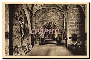 Carte Postale Ancienne Moustiers Ste Marie Intérieur de la chapelle
