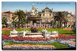 Carte Postale Ancienne Nice Le Jardin Albert 1er et le Casino Municipal