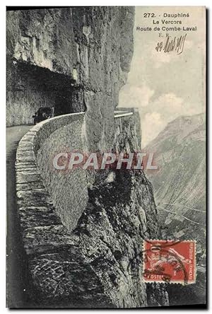 Carte Postale Ancienne Dauphine Le Vercors Route de Combe Laval