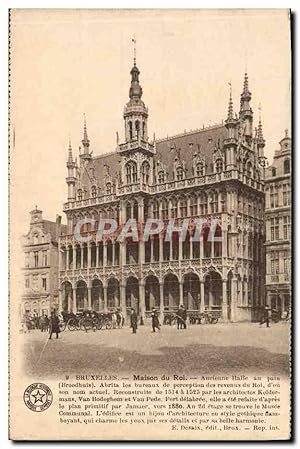 Carte Postale Ancienne Bruxelles Maison du Roi Ancienne Halle au Pain