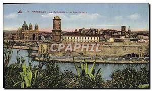 Carte Postale Ancienne Marseille La Cathédrale Et Le Fort St Jean