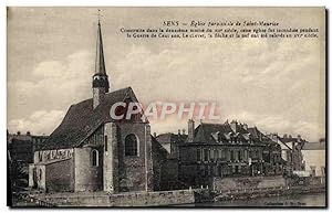 Carte Postale Ancienne Sens Eglise Paroissîle de Saint Maurice