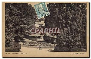 Carte Postale Ancienne Chatellerault Le Jardin Public