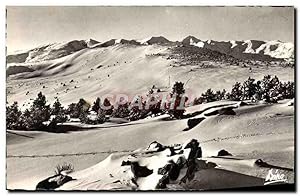 Carte Postale Moderne Font Romeu Neige et Glace Au Soleil Les champs de ski de la calme