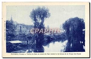 Carte Postale Ancienne Poitiers Vallée Du Clain En Amont Du Pont Joubert Et Le Coteau De La Vierg...