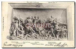 Carte Postale Ancienne Mars la Tour Haut relief d'infanterie Militaria