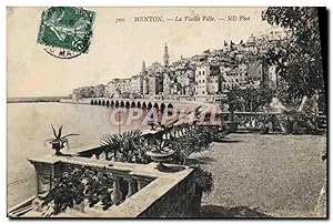 Carte Postale Ancienne Menton La Vieille Ville