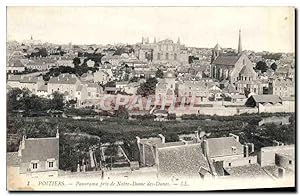 Carte Postale Ancienne Poitiers Panorama Pris De Notre Dame Des Dunes