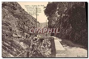 Imagen del vendedor de Carte Postale Ancienne Ligne du Sud France Nouvelle route Gorges du loup a la venta por CPAPHIL