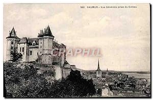 Carte Postale Ancienne Saumur vue générale Prise du Coteau