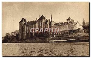 Carte Postale Ancienne L'Abbaye De Solesmes Sur Le Barrage De La Sarthe