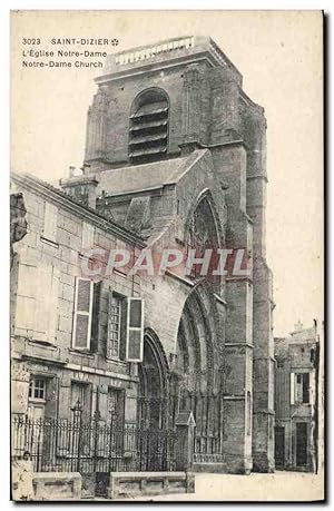 Carte Postale Ancienne Saint Dizier L'Eglise Notre Dame