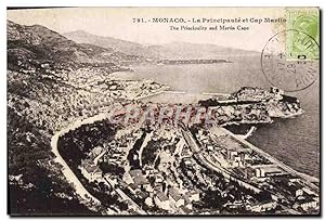 Carte Postale Ancienne Monaco La Principauté Et Cap Martin